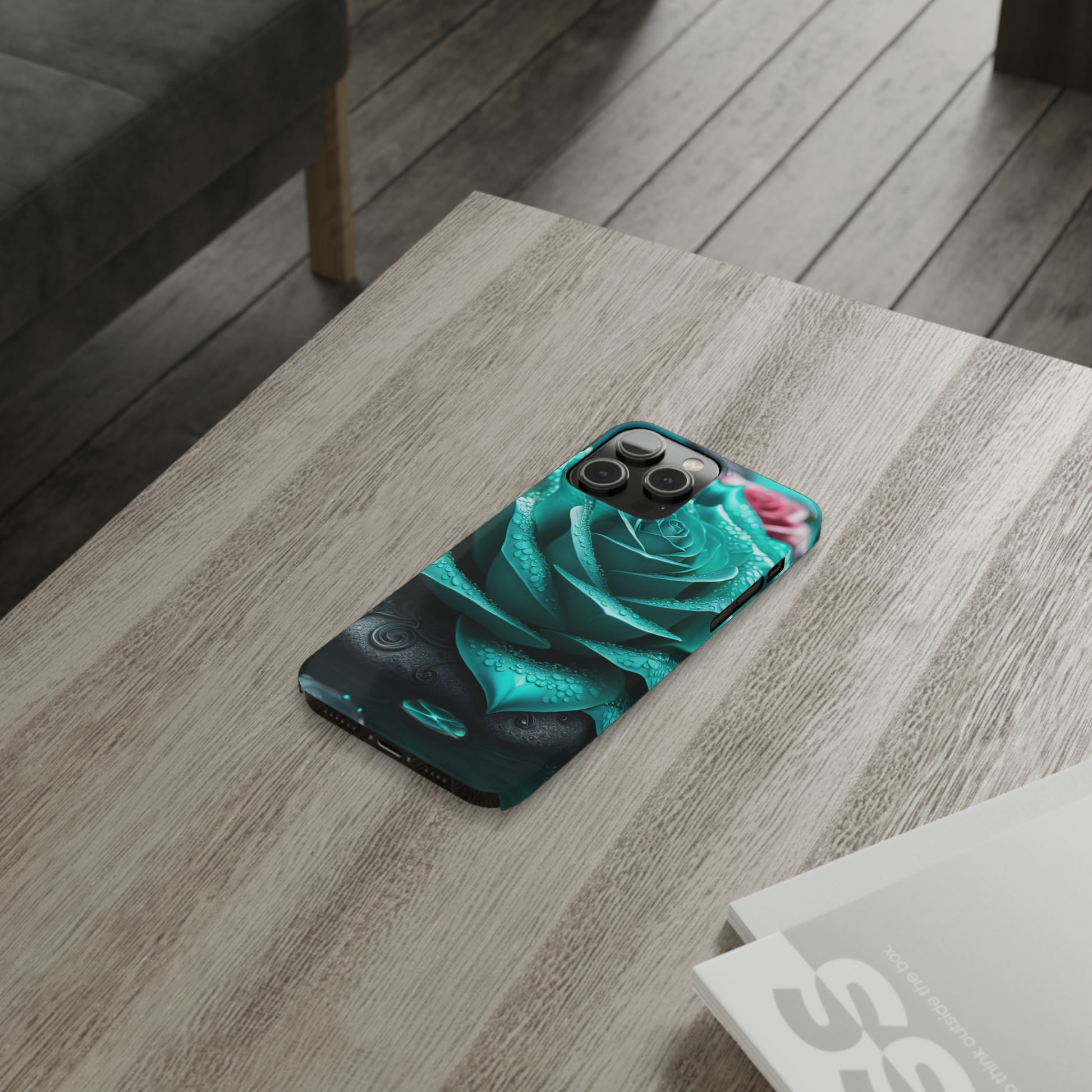 Blue Lotus Slim Phone Case - Colorwink