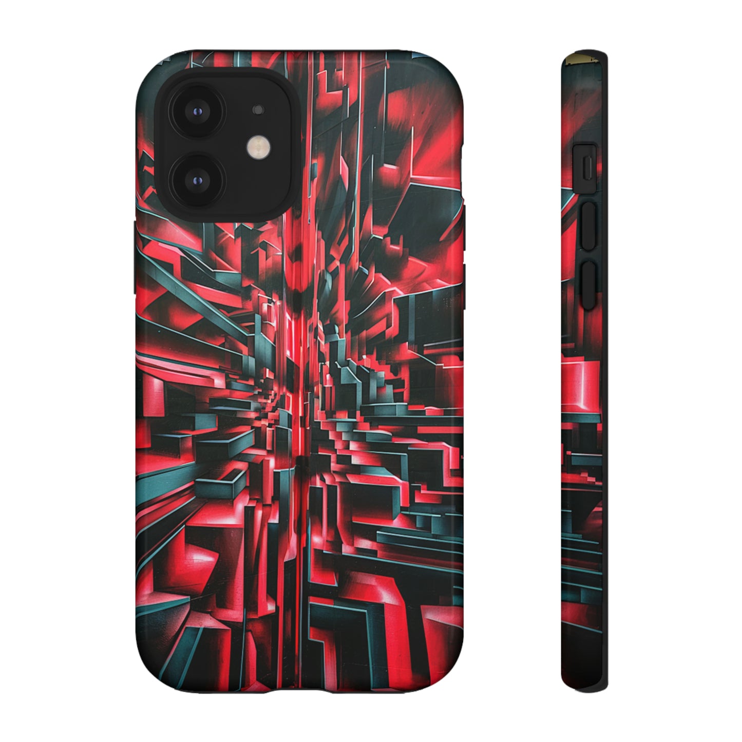 Red Illusion Art  Pattern Tough Case