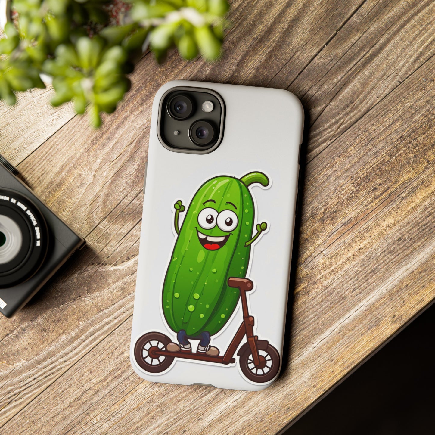 Cucumber on Scooter Tough Case