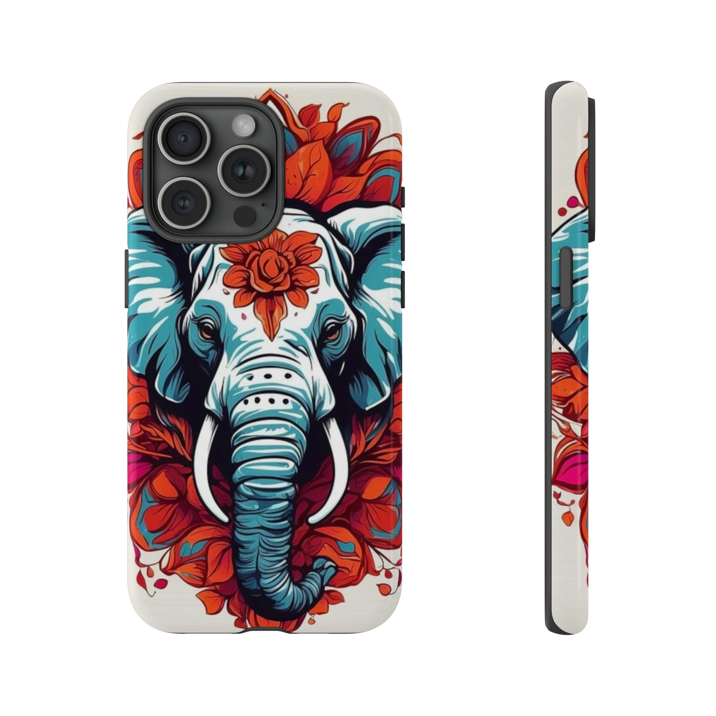 Floral Elephant Tough Case