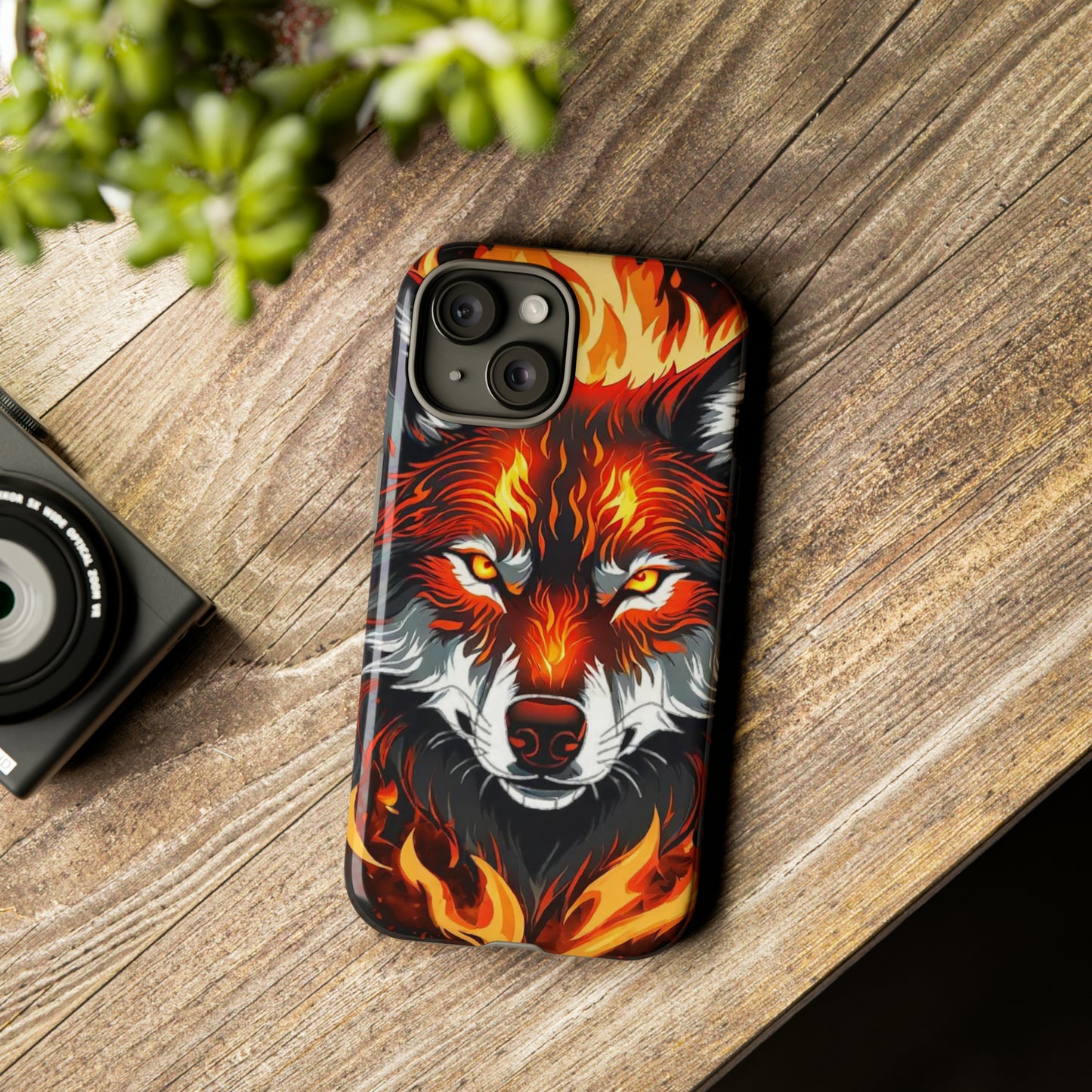 Fiery Wolf Tough Case