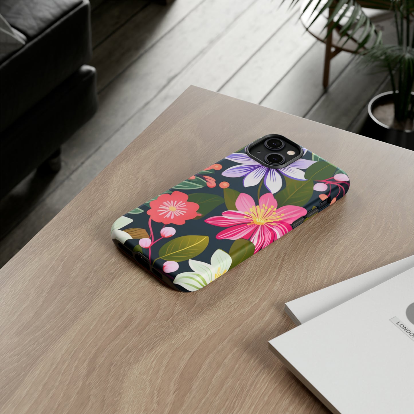 Pink Flower Pattern Tough Case