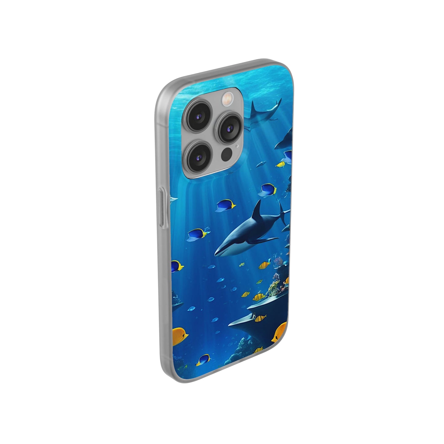 Blue Water Shark Flexi Case - Colorwink