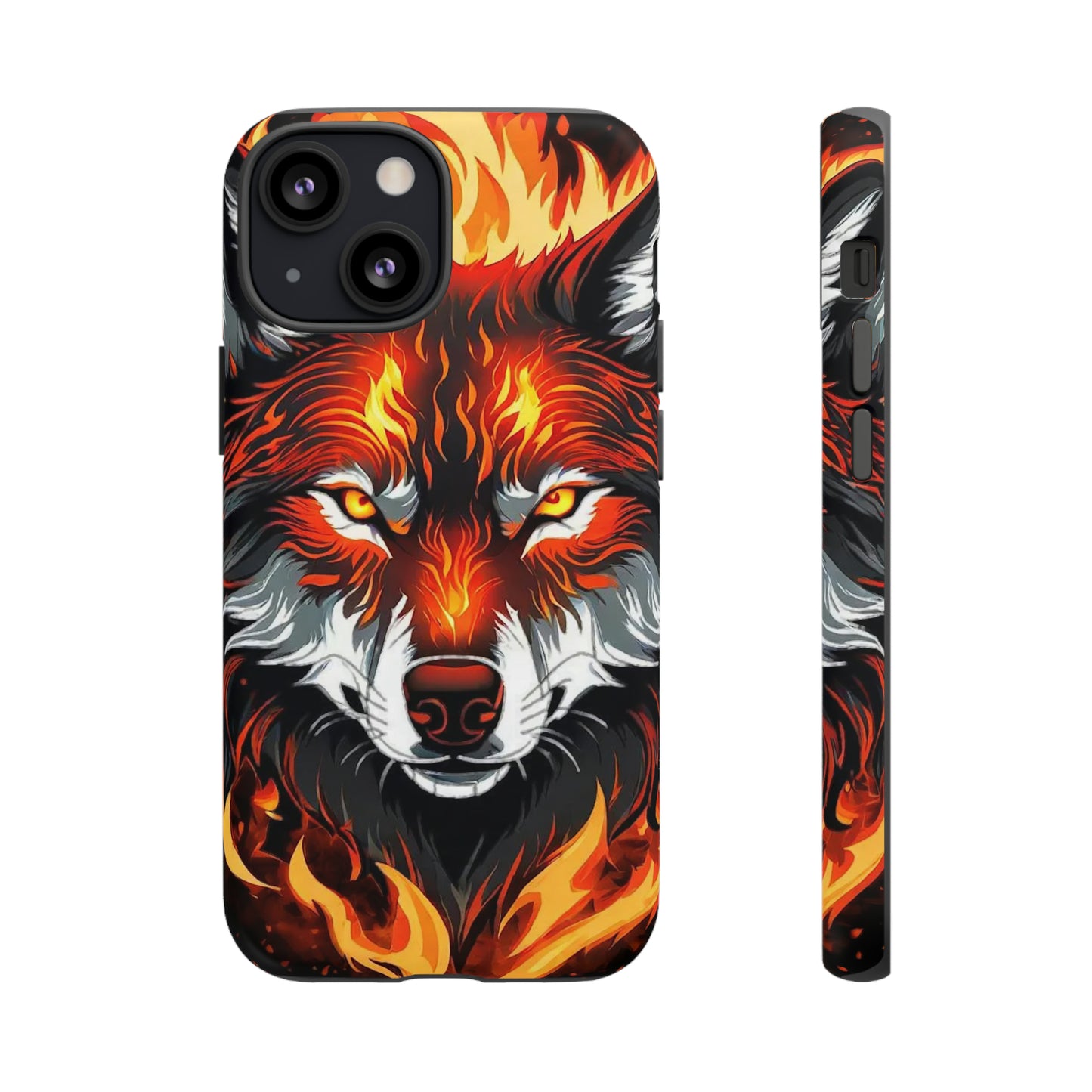 Fiery Wolf Tough Case