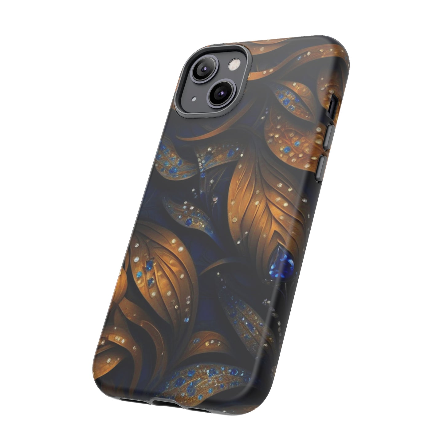 Golden Leaf Pattern Tough Case