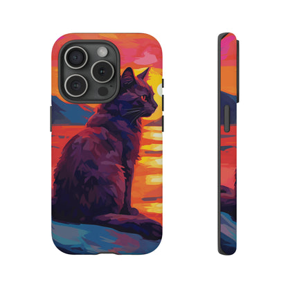 Sunset Cat Tough Case