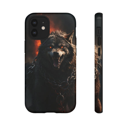 Wolf chained Tough Case