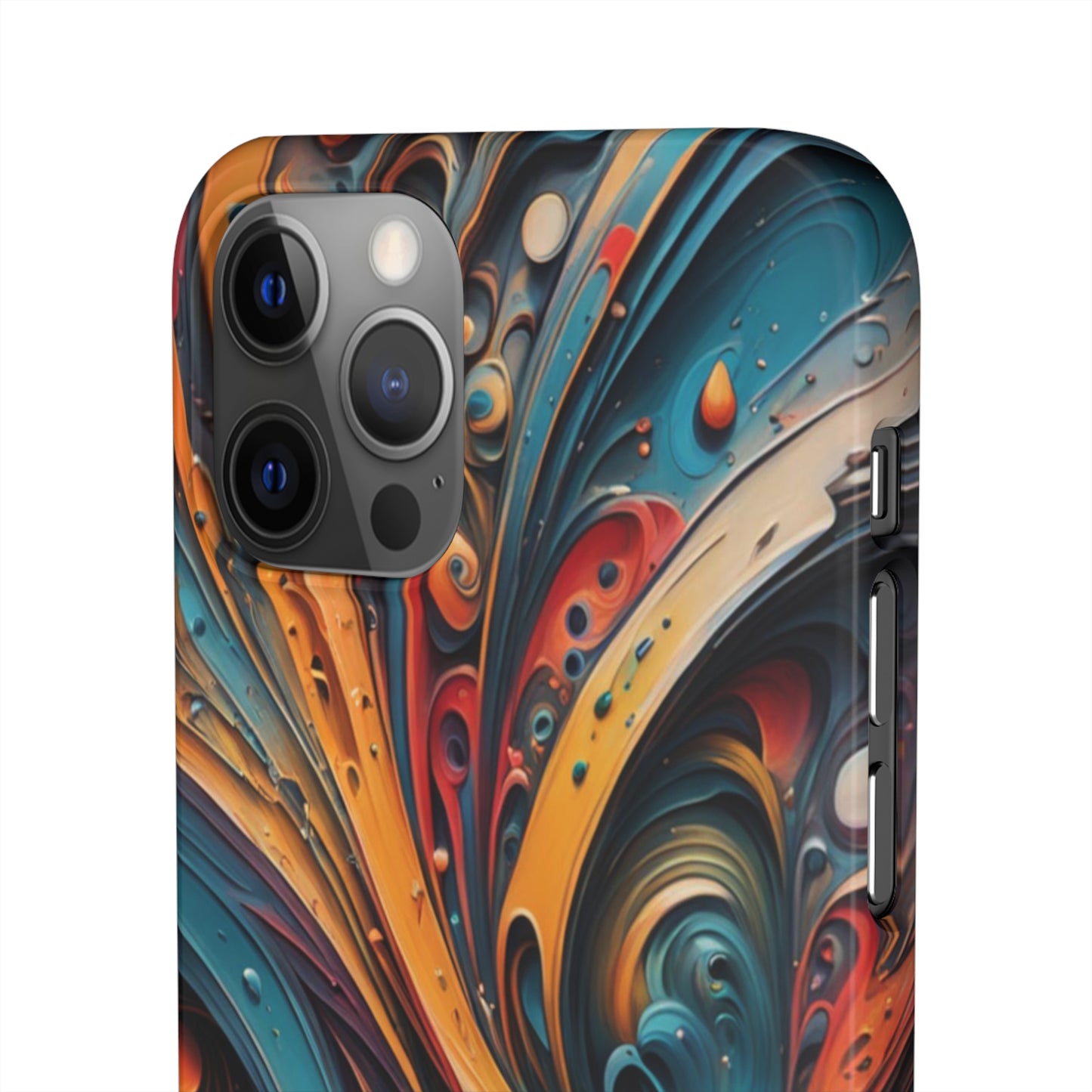 Abstract Colorful Swirls Snap Case - Colorwink