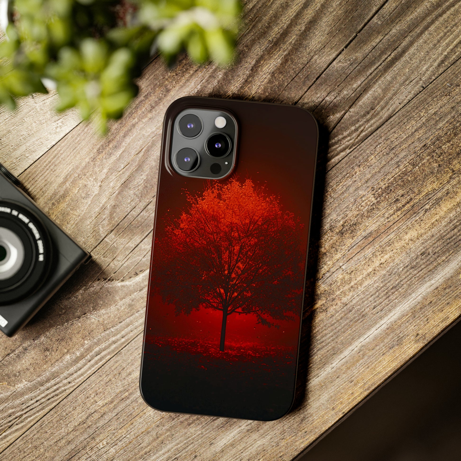 Red Tree Slim Phone Case - Colorwink