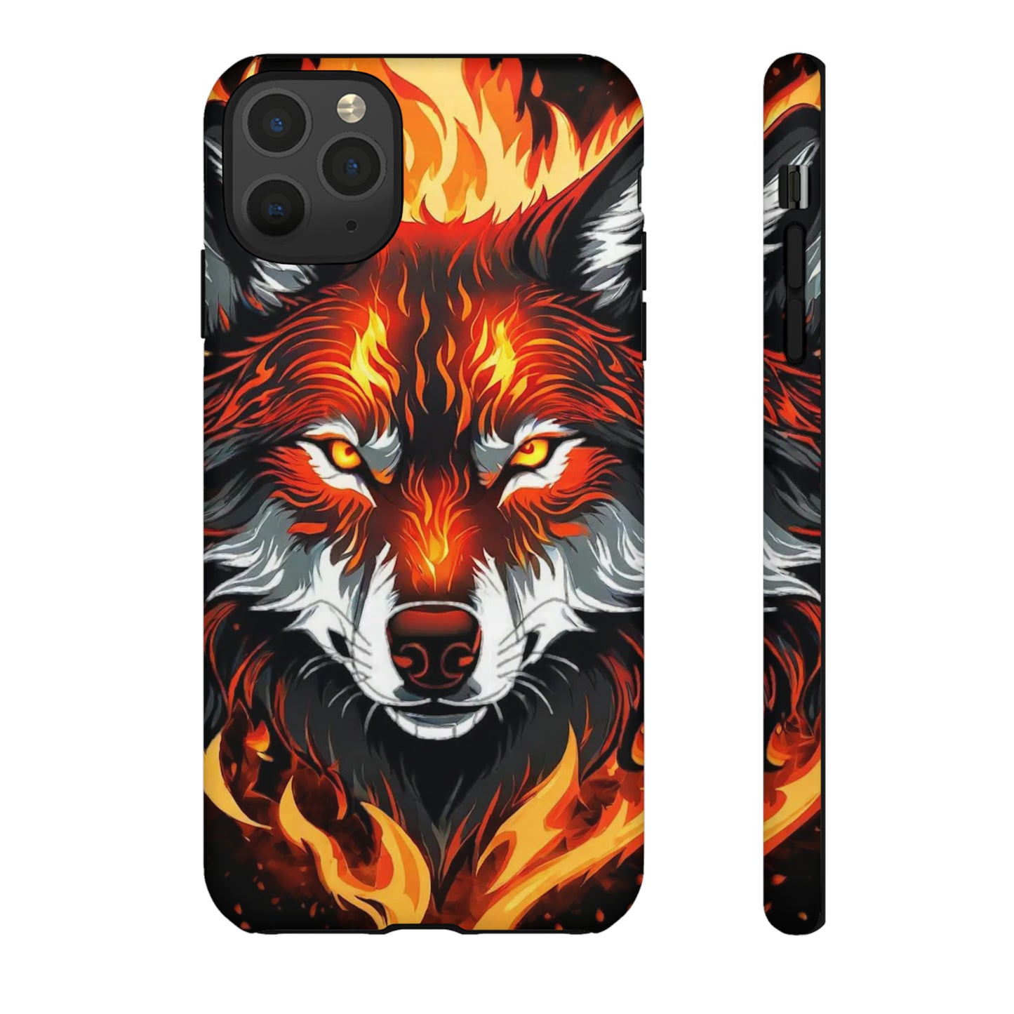 Fiery Wolf Tough Case