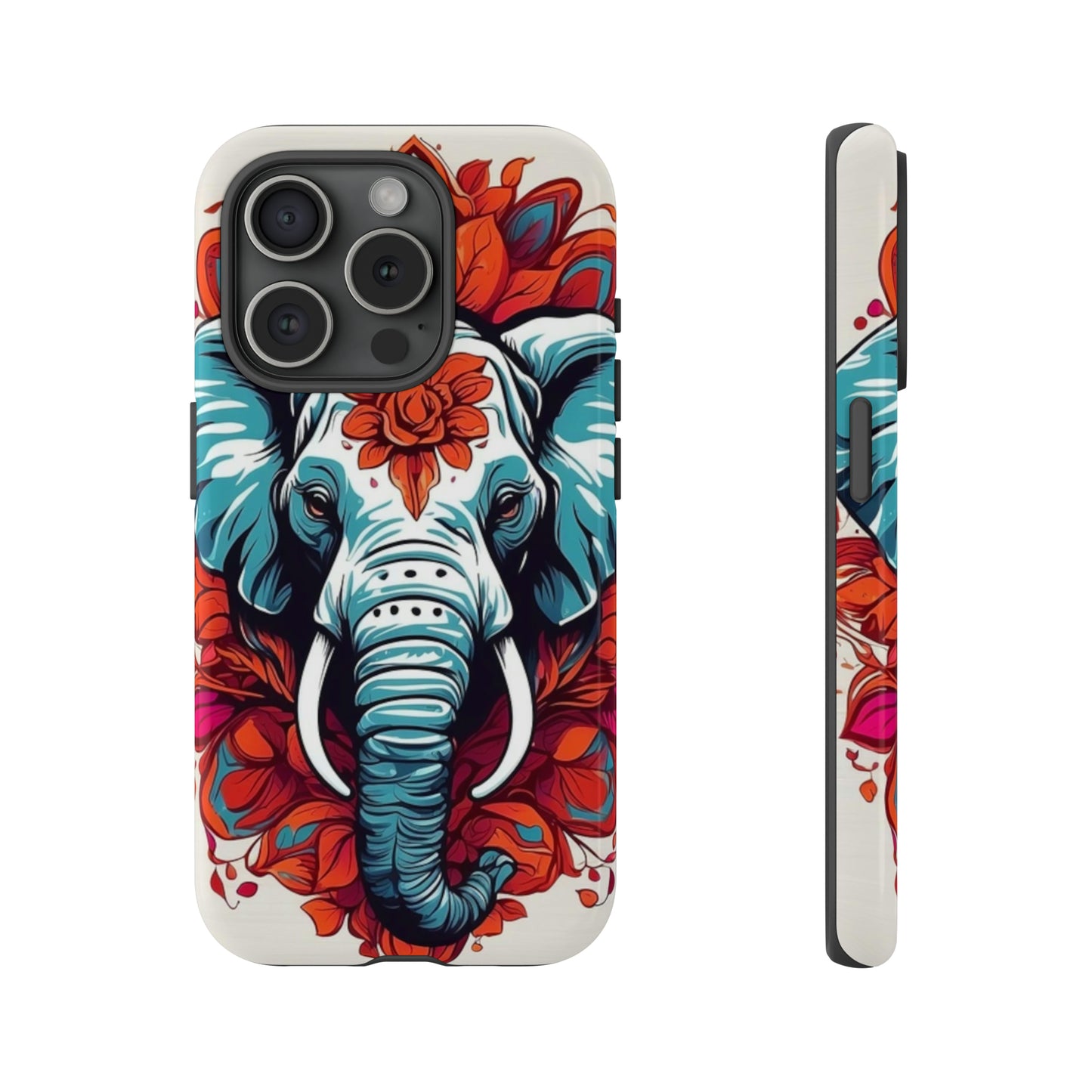 Floral Elephant Tough Case