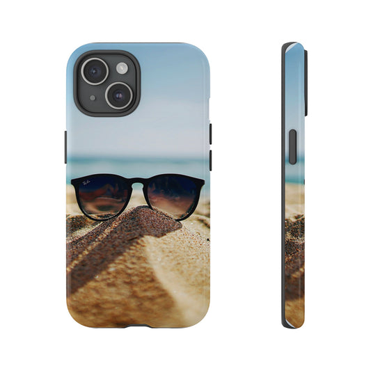 Sunglass on Beach Tough Case