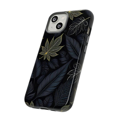 Grey Leaf Pattern Tough Case