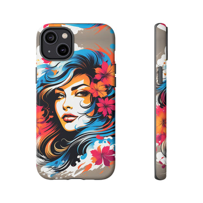 Lady Flower Mural Tough Case