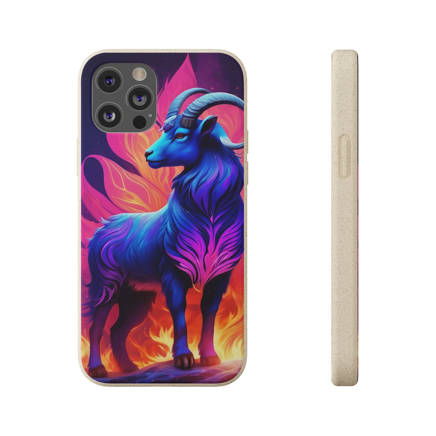 Pink Peculiar Goat Biodegradable Case