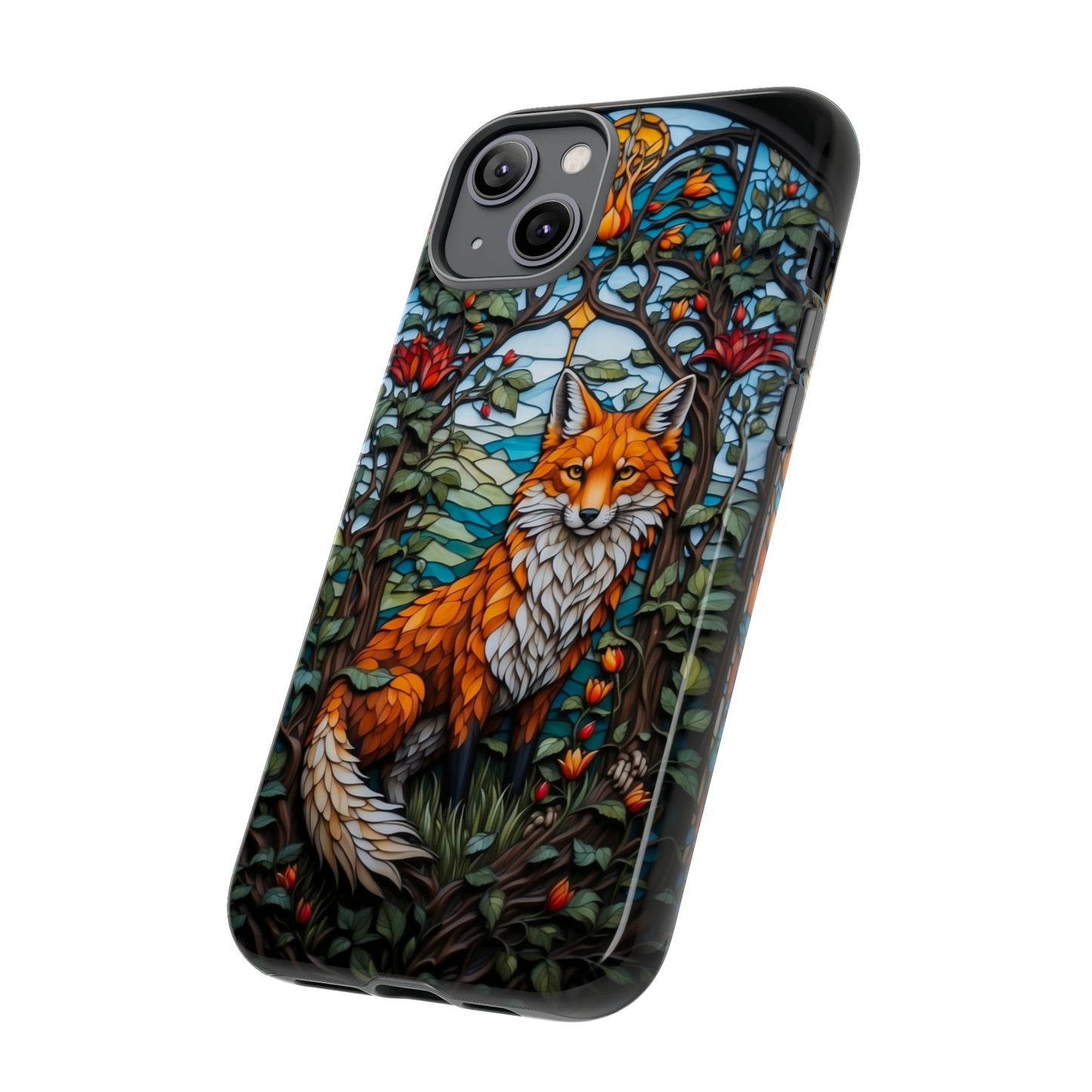 Stained Glass Art of a Fox Tough Case