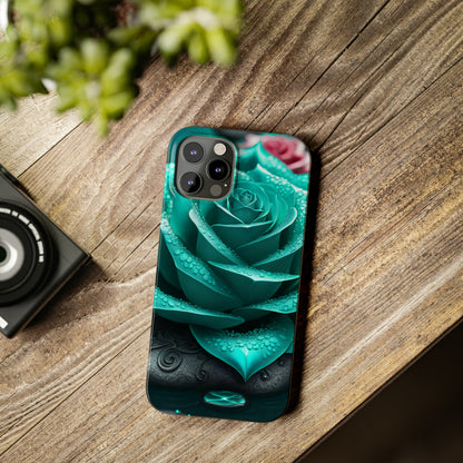 Blue Lotus Slim Phone Case - Colorwink