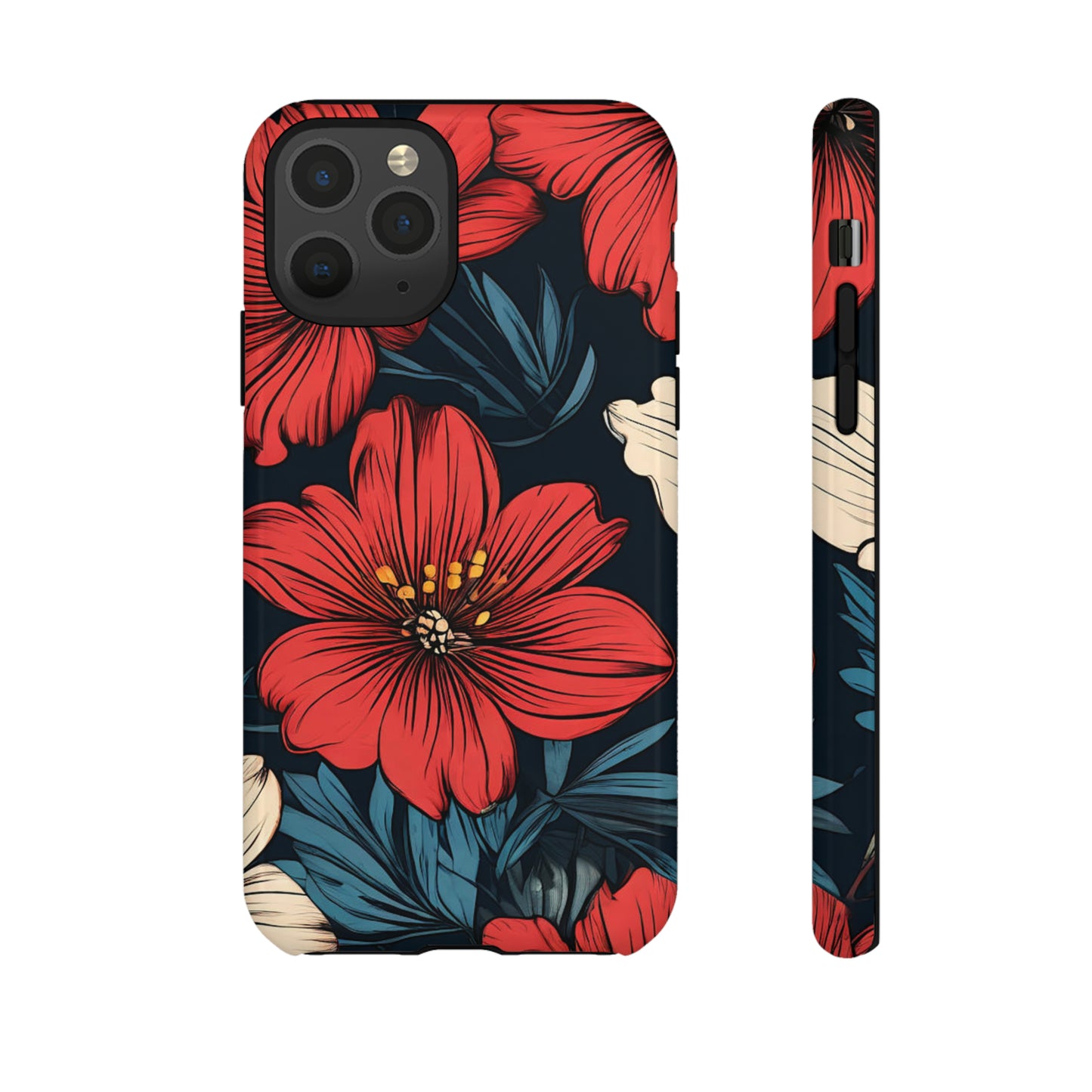 Red Dandelion  Art Design Pattern Tough Case