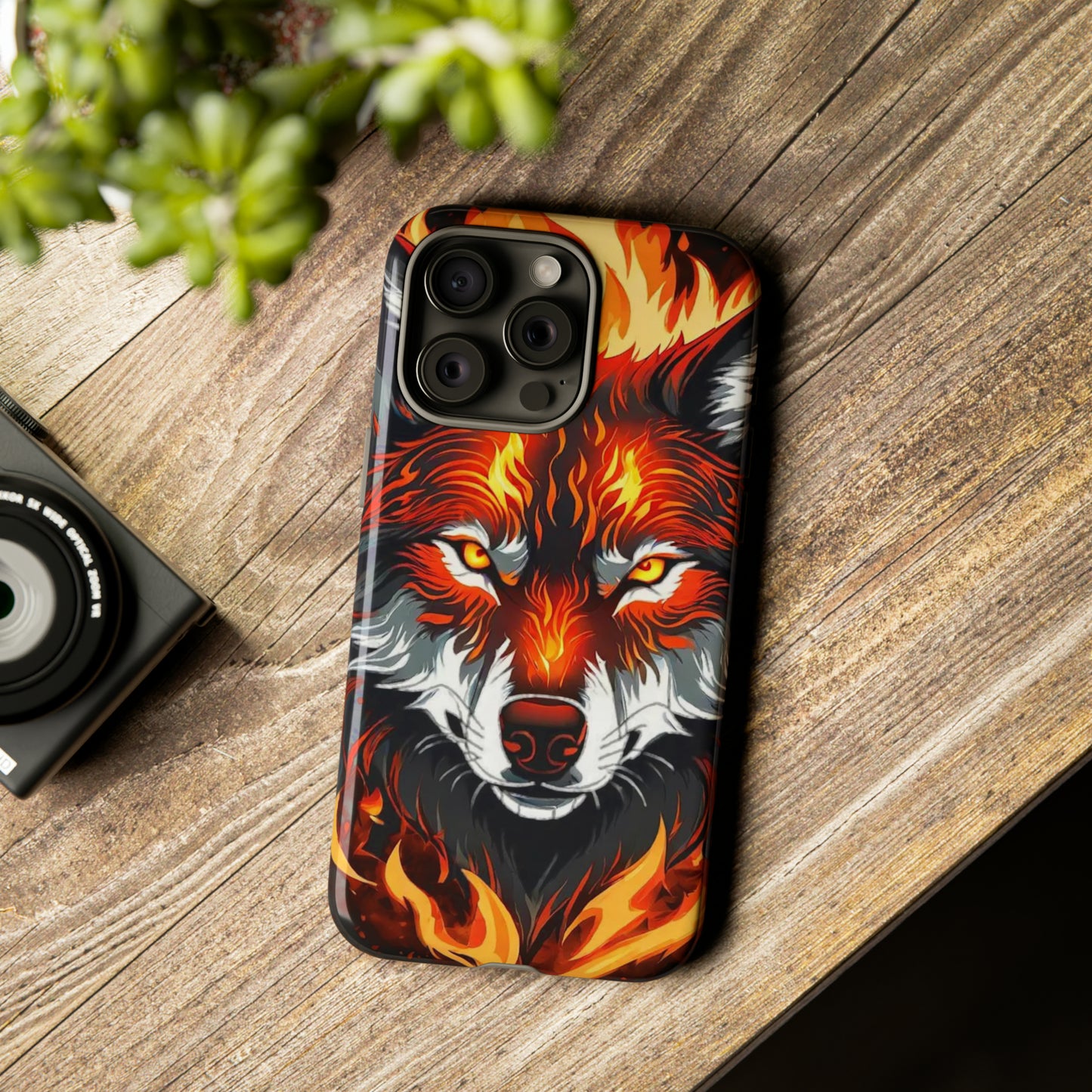 Fiery Wolf Tough Case