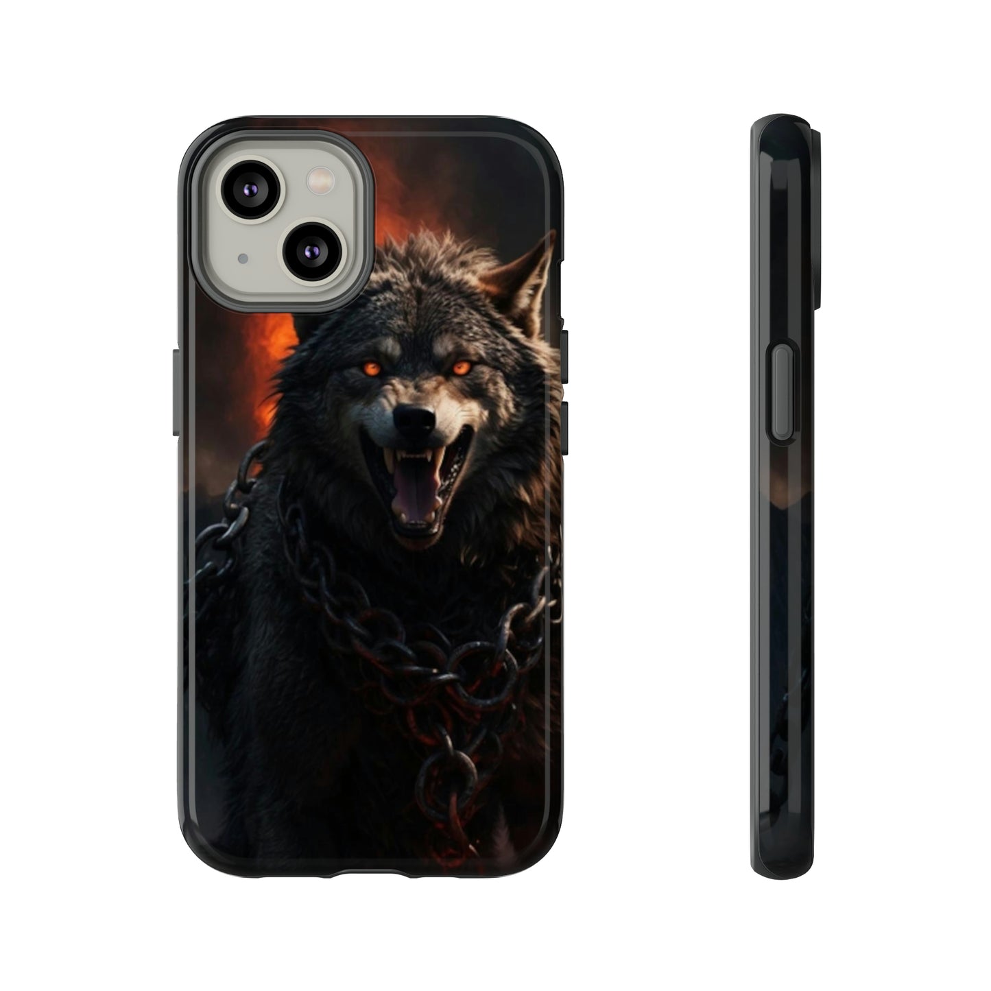 Wolf chained Tough Case