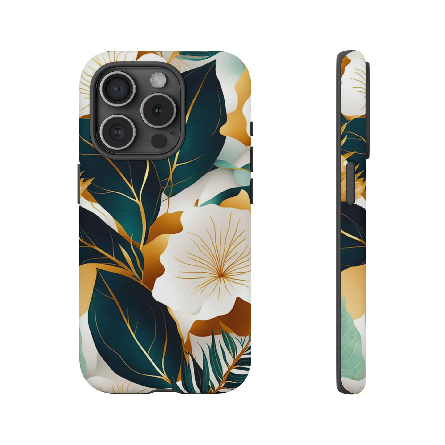 White Flowers Art Tough Case