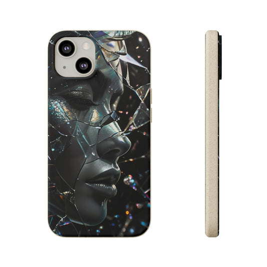 Fractured Glass art Biodegradable Case