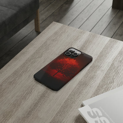 Red Tree Slim Phone Case - Colorwink