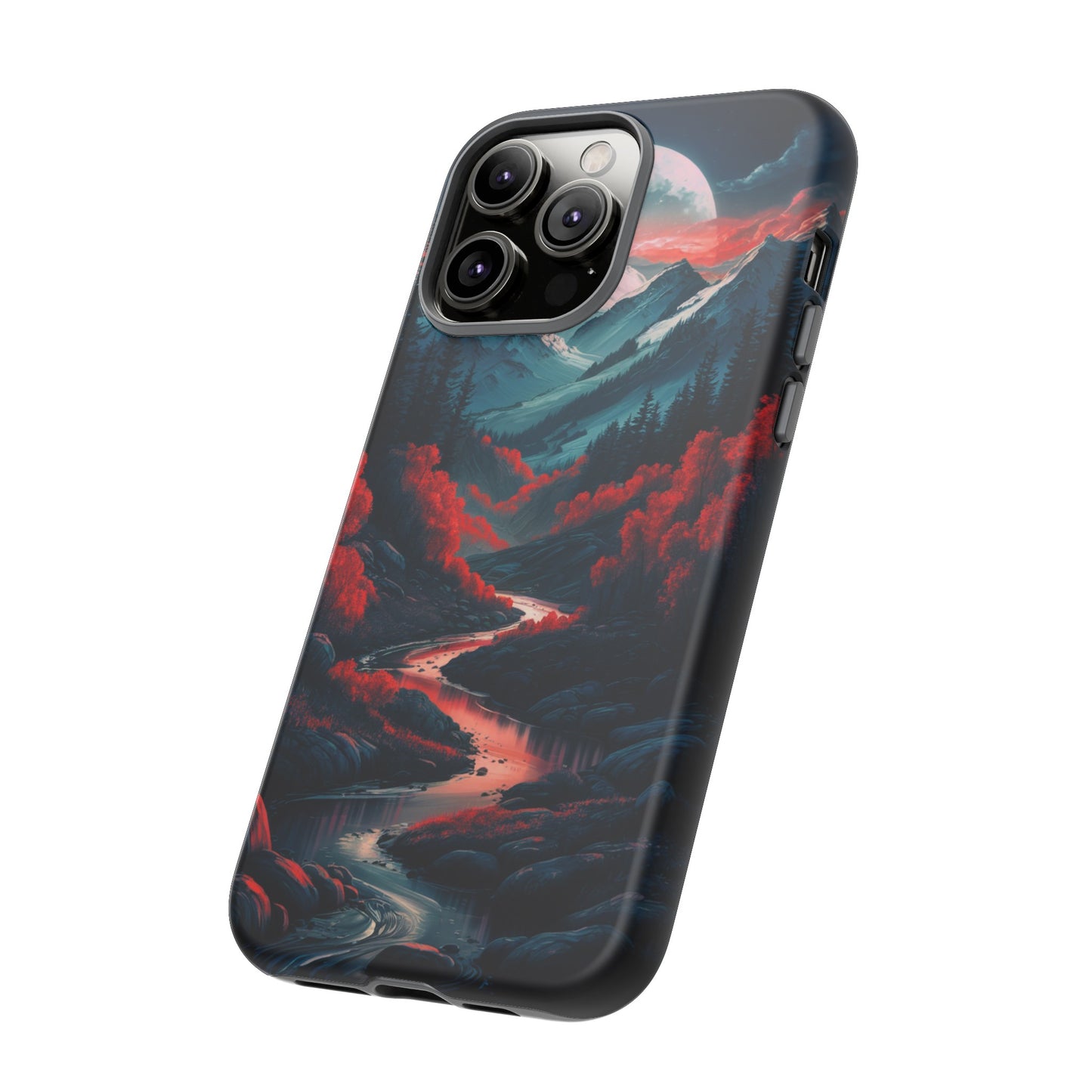 Crimson Red Night Tough Case