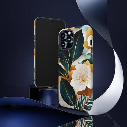 White Flowers Art Tough Case