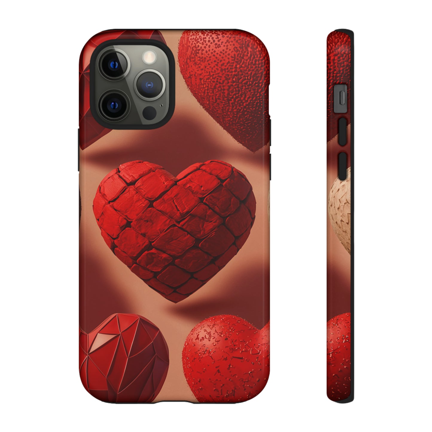 Red Heart Design Pattern Tough Case