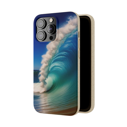 Deep Blue Wave Biodegradable Case