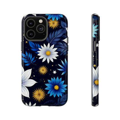 Blue Leaf Pattern Tough Case