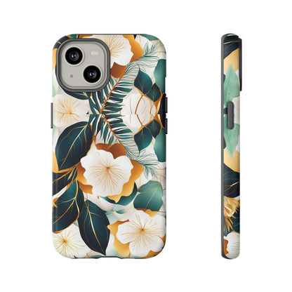 White Flowers Tough Case