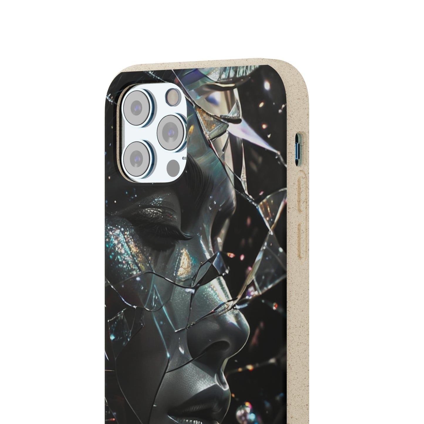 Fractured Glass art Biodegradable Case