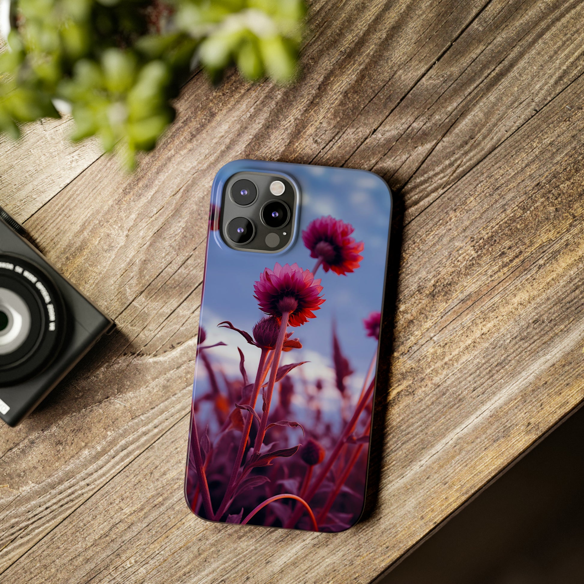 Violet Flower Slim Phone Case - Colorwink