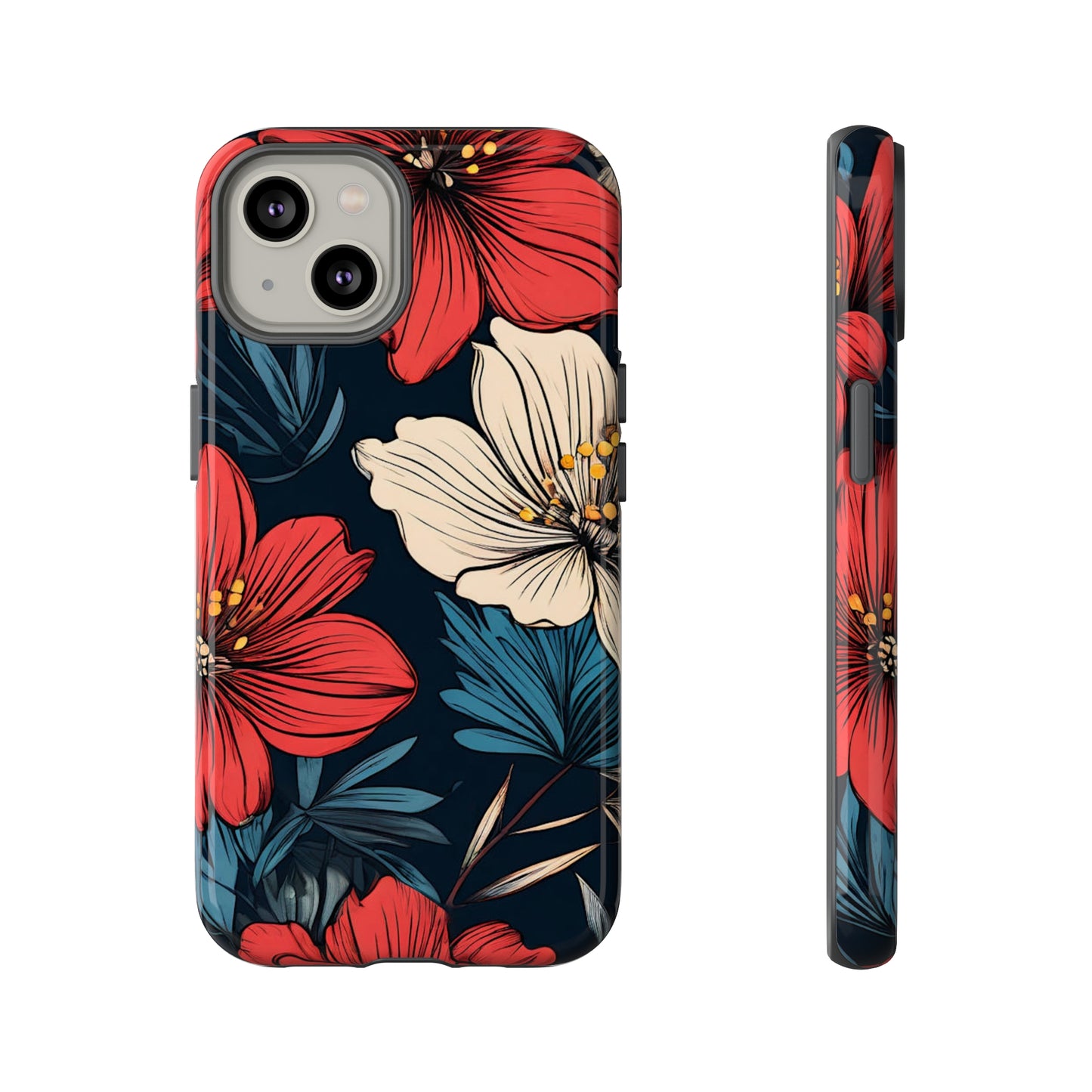 Two Flowers Tough Case