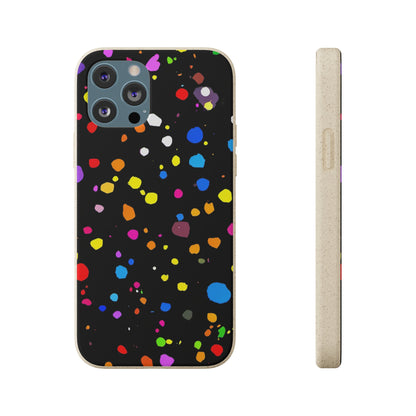 Colorful Dot Parade Biodegradable Case