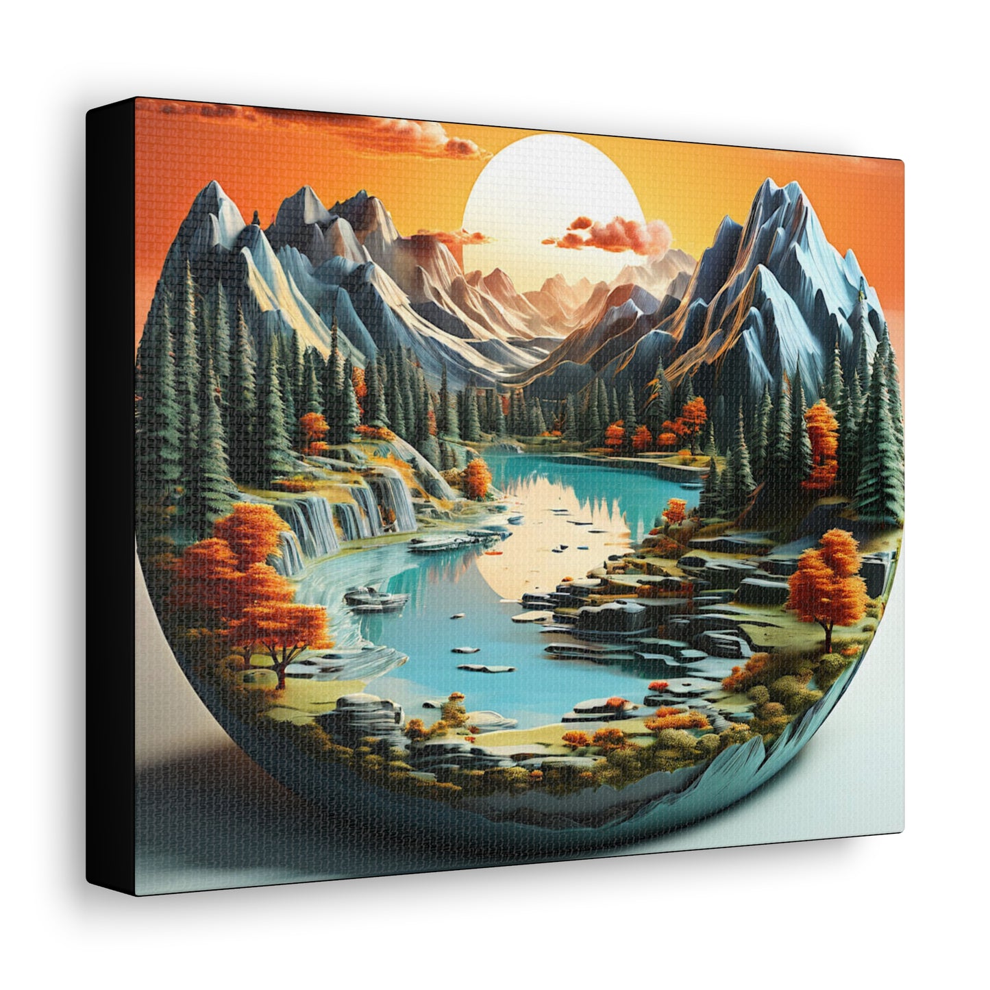 National Park Globe Canvas