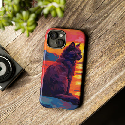 Sunset Cat Tough Case