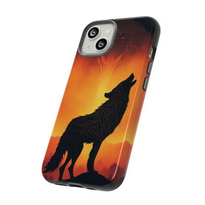 Wolf silhouette Tough Case