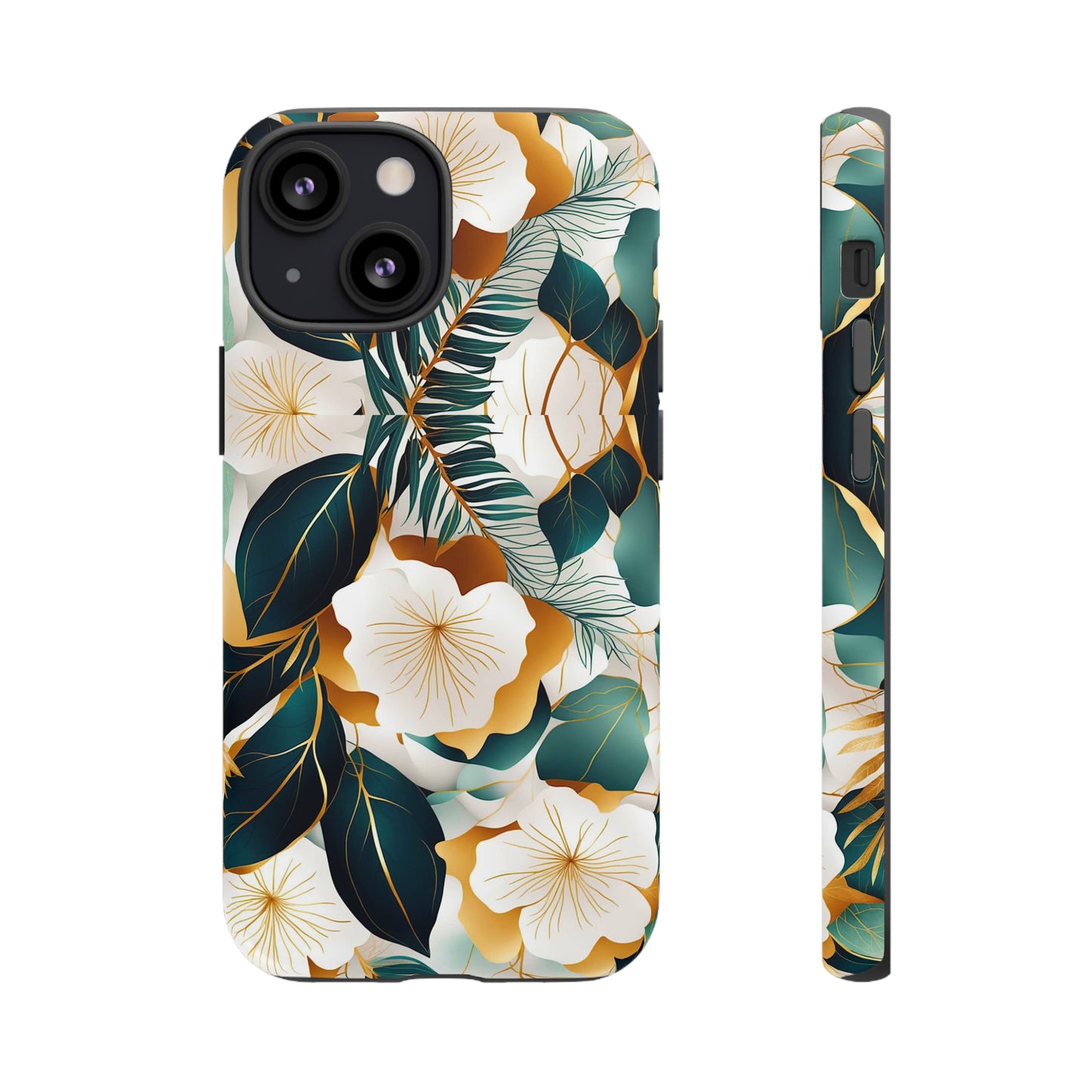 White Flowers Tough Case