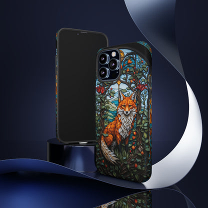 Stained Glass Art of a Fox Tough Case