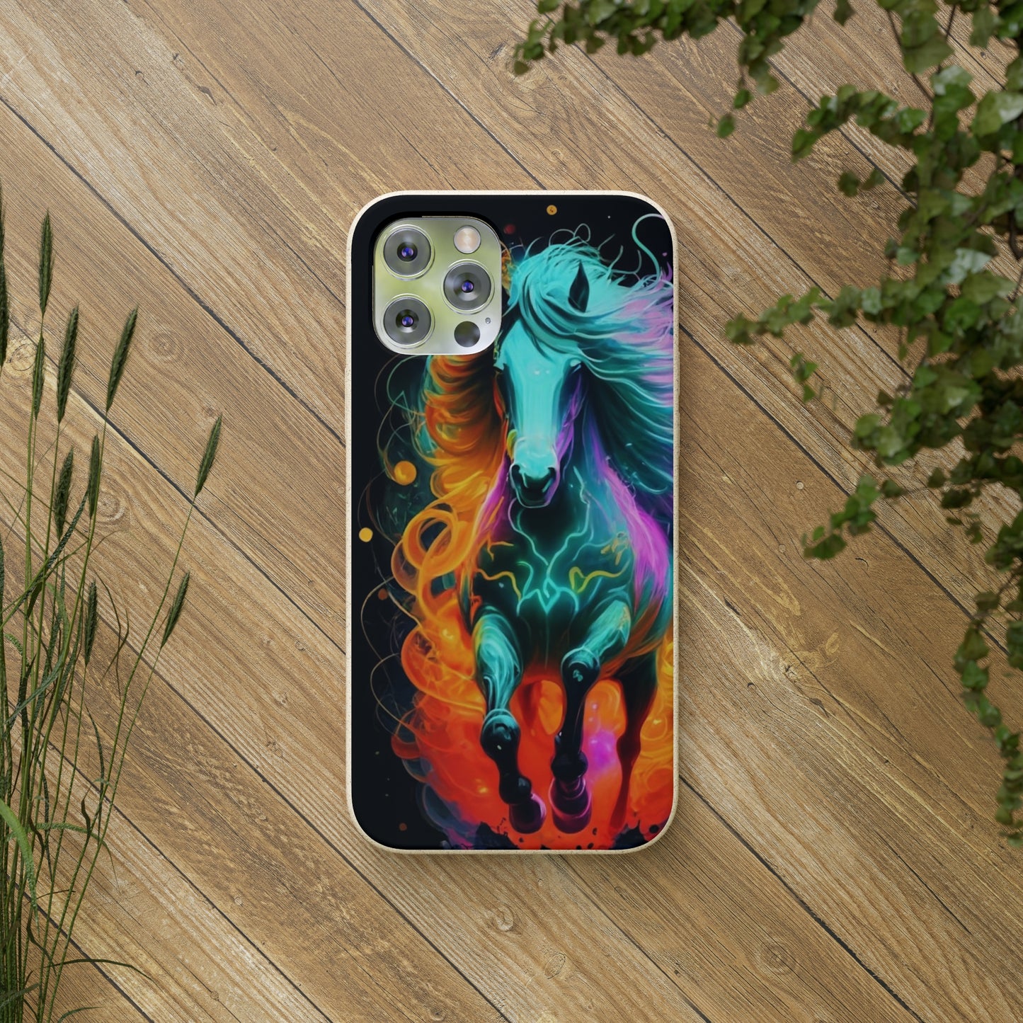 Psychedelic Horse Biodegradable Case