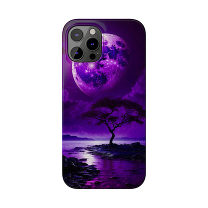 Violet Moon Slim Phone Case - Colorwink