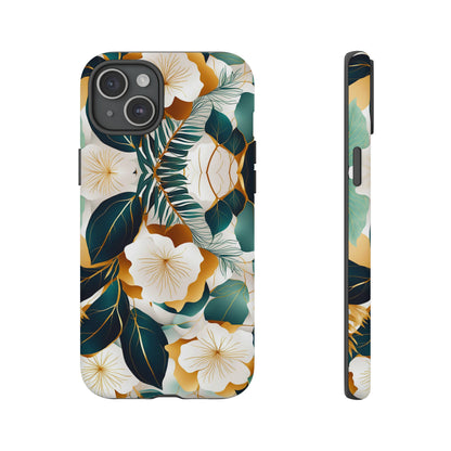 White Flowers Tough Case