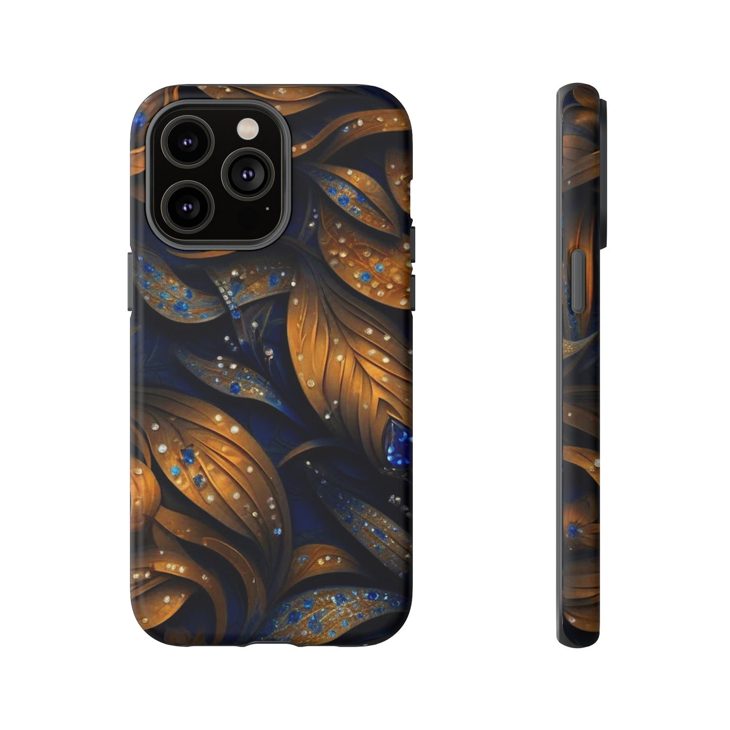 Golden Leaf Pattern Tough Case