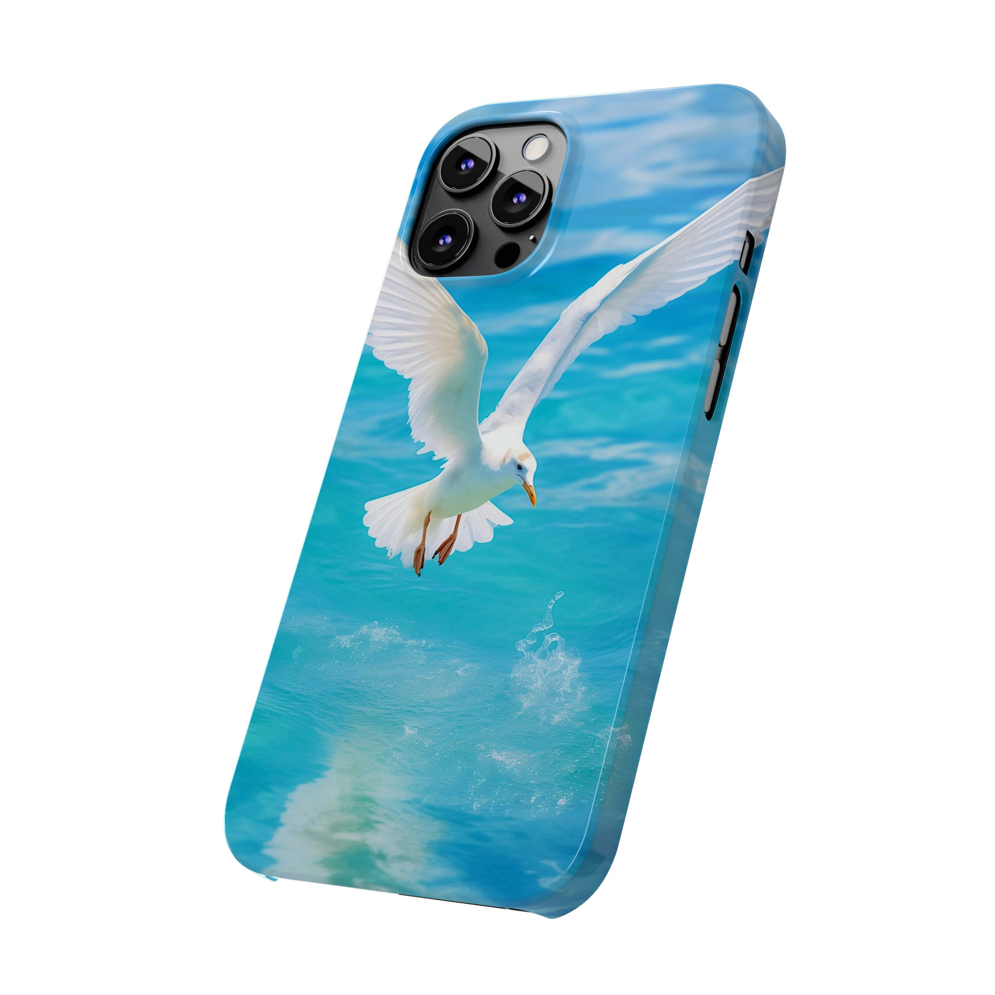 White Gull Slim Phone Cases - Colorwink