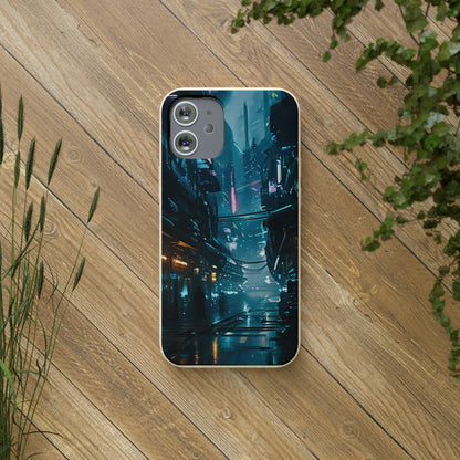 Dystopian Cityscape Biodegradable Case