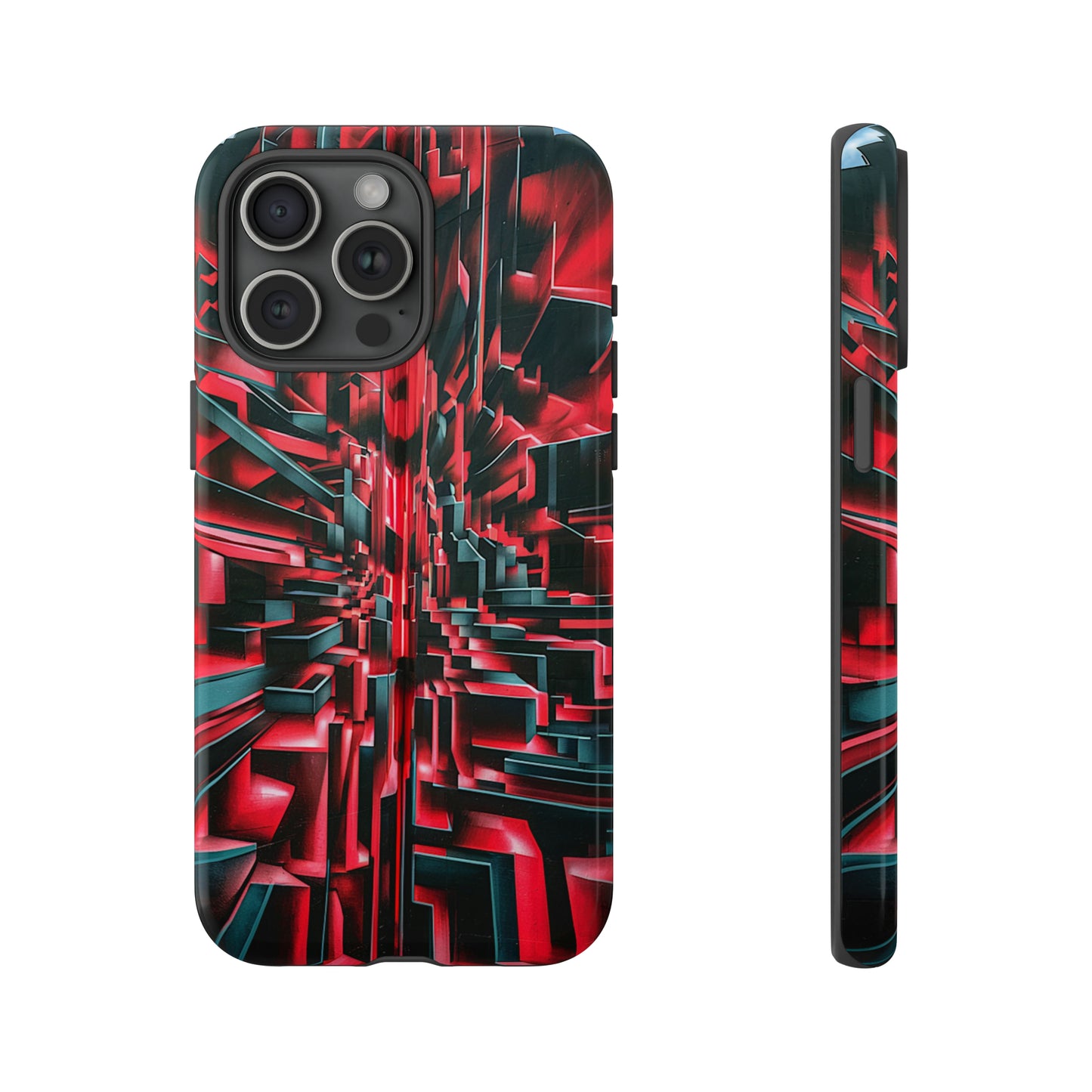 Red Illusion Art  Pattern Tough Case