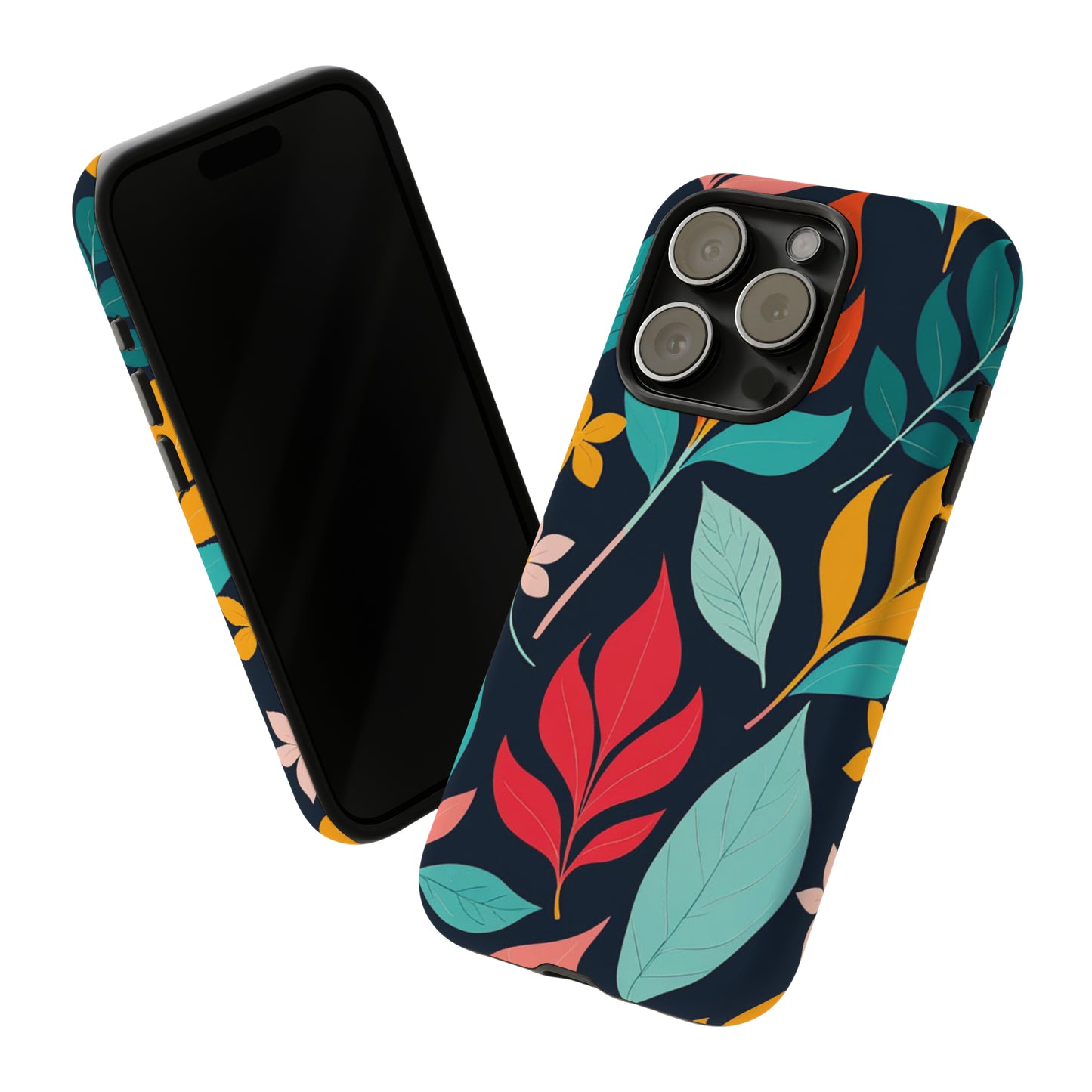 Red Leaf Design Pattern Tough Case